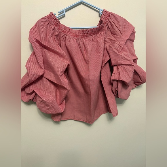 Women's Pink Ruffled Top - Picture 1 of 2